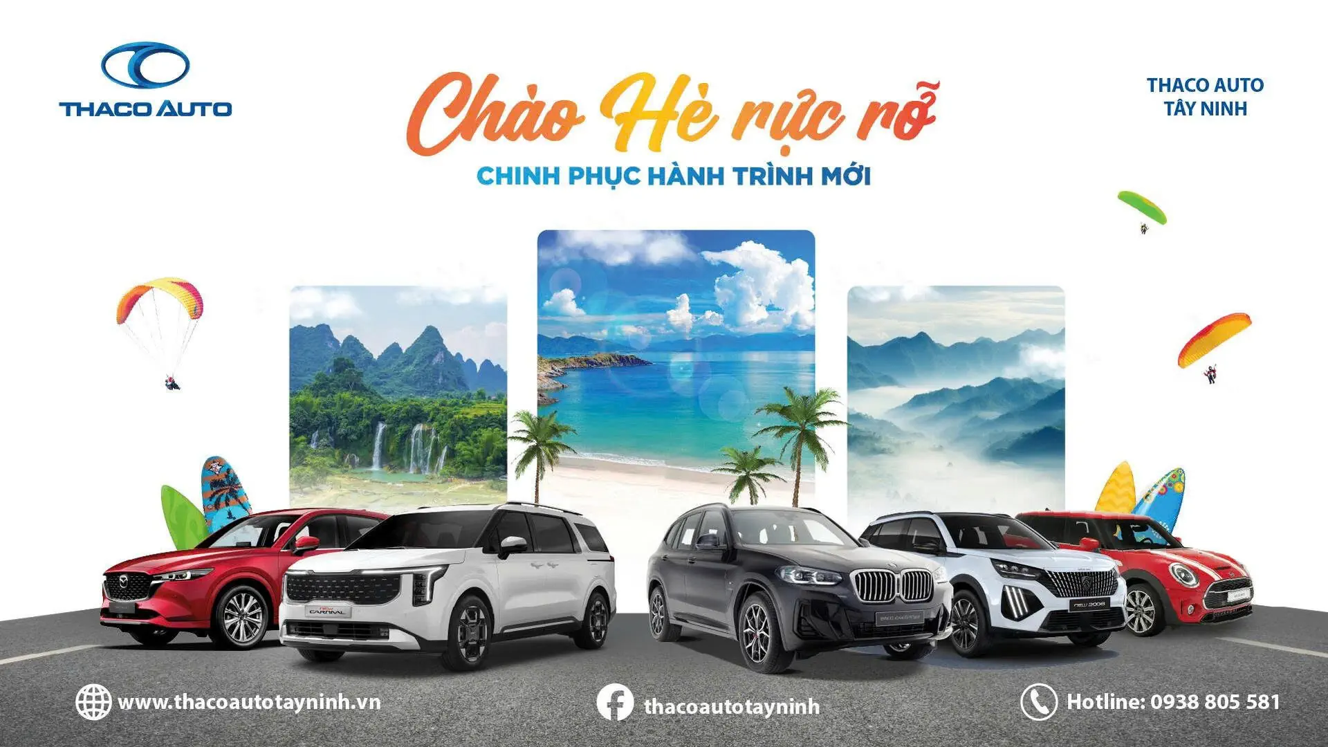 TRẢI NGHIỆM HÈ RỰC RỠ CÙNG THACO AUTO VỚI NHIỀU HOẠT ĐỘNG HẤP DẪN